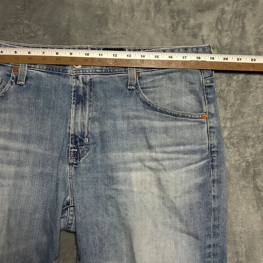AG Graduate Tailored Leg Denim Jeans‎ Mens 36x34 Light Wash Blue